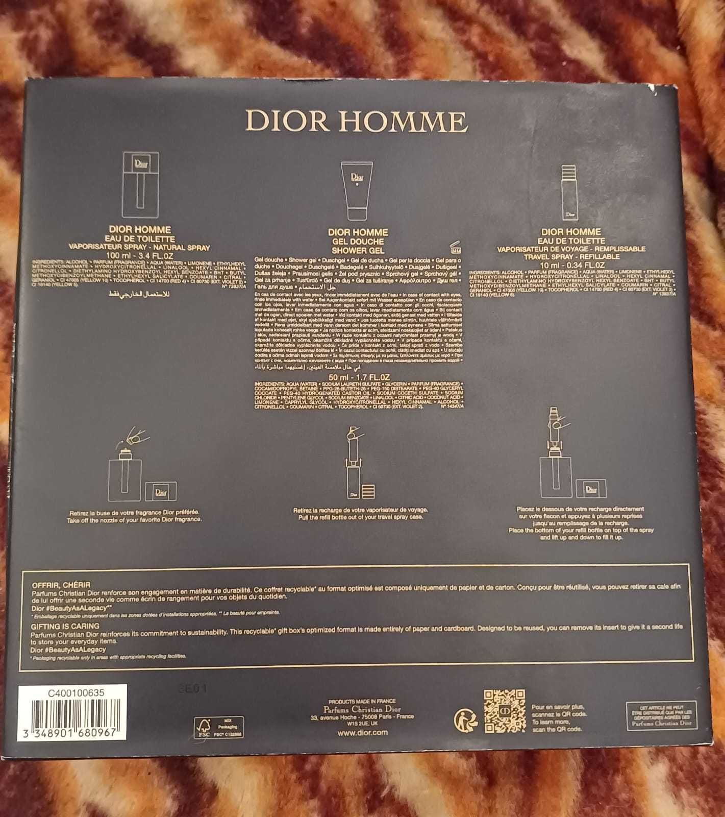 Perfume Dior Homme Kit
