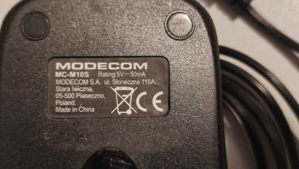 Myszka (2) przewodowa - sensor optyczny - Modecom - do komputera