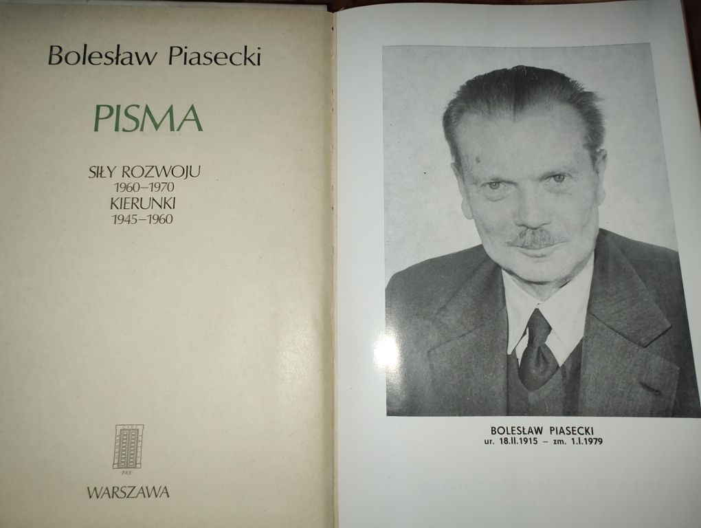 Bolesław Piasecki, Pisma, Kierunki