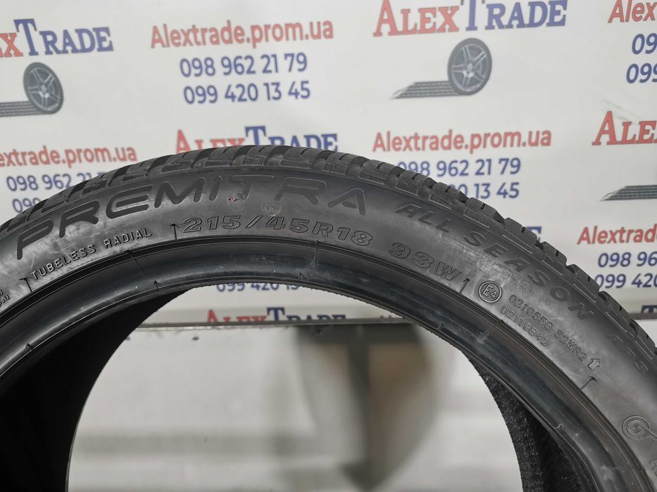 1 шт. 215/45 R18 Maxxis Premitra All Season одна нова всесезонна шина