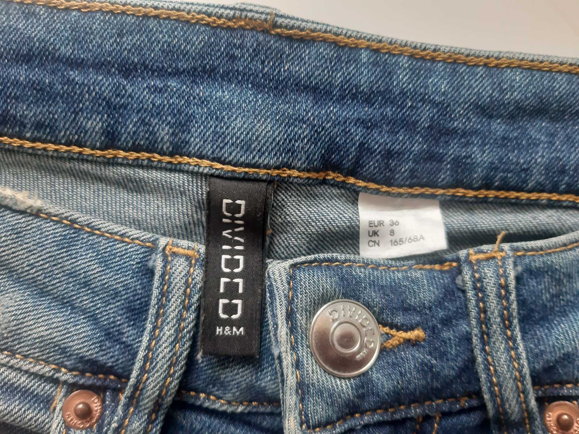 Szorty jeansowe z dziurami H&M 36