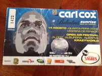 Bilhete concerto / festival carl cox...coleção