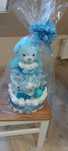 Tort z pampersów/pieluch baby shower, roczek, chrzest