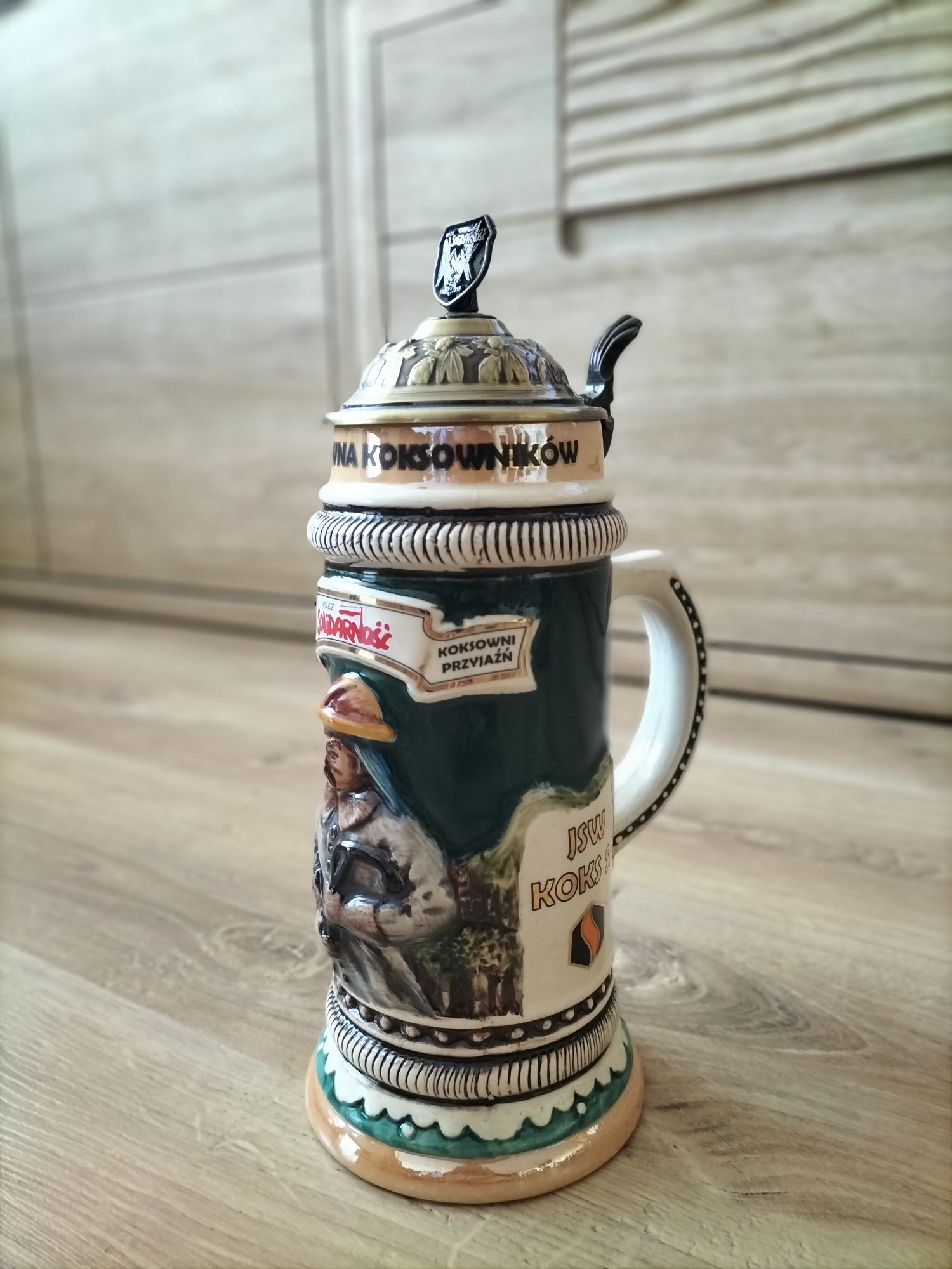 Kufel do piwa porcelanowy