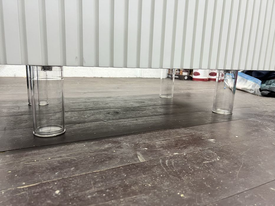 Тумба с умывальником чашей, акрыловый камень, фурнитура blum