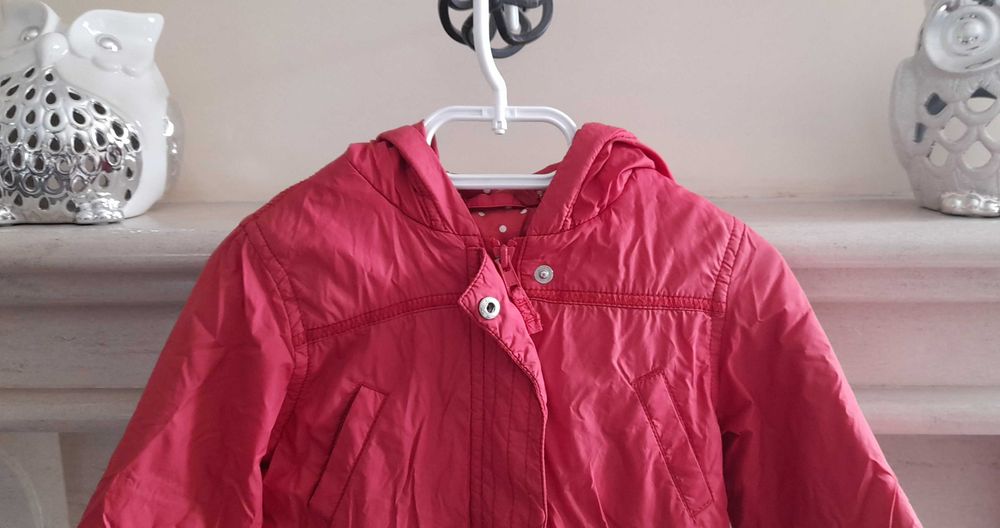 KURTKA PRZEJŚCIOWA ciemno malinowa Marks & Spencer r. 104, 3-4 latka