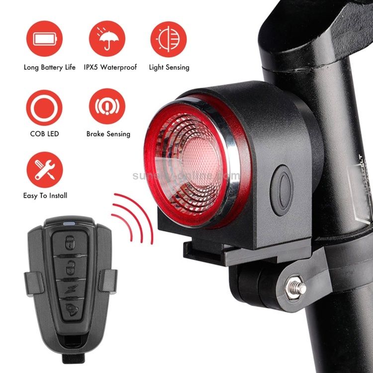 Led traseiro com alarme com comando remoto
