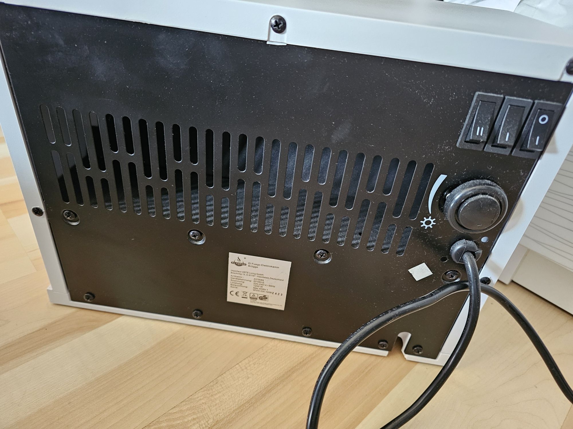 Kominek elektryczny 1200W