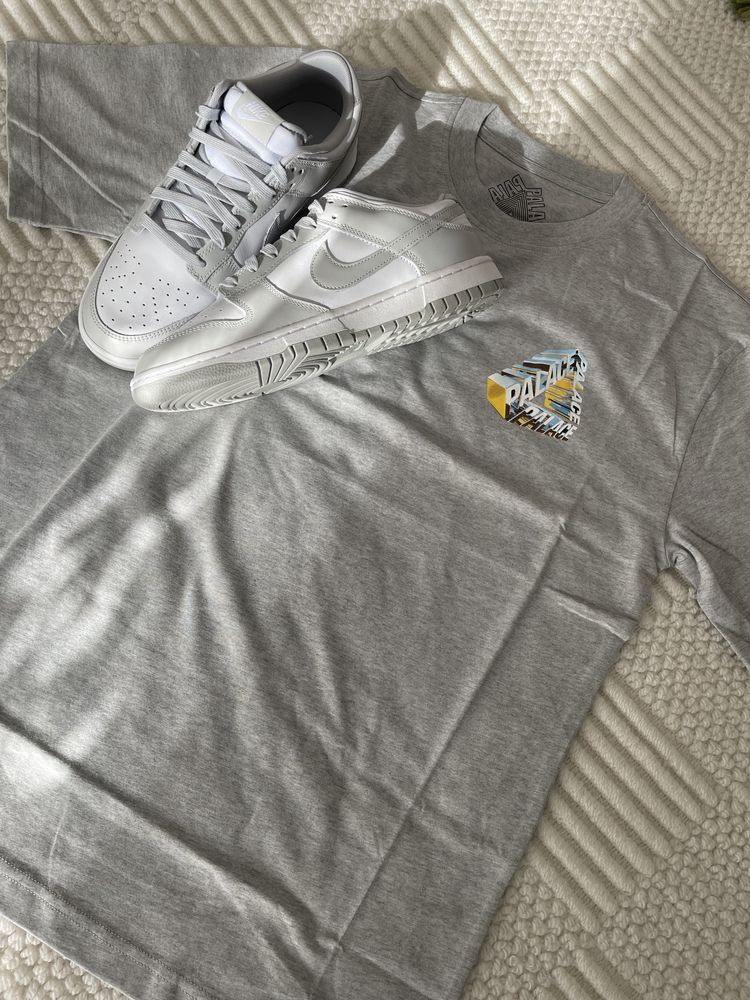 Palace Tri-Chrome T-Shirt Grey Marl