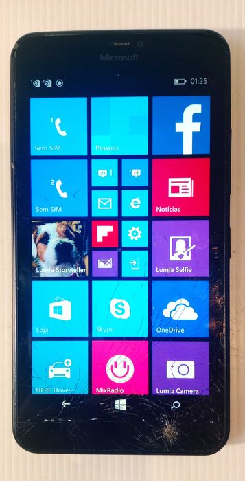 Telemóvel smartphone Microsoft Lumia 640 XL LTE C/ Defeito
