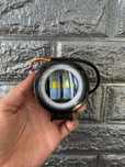 Круглые мощные туманки 24watt с ангельскими глазками led фары