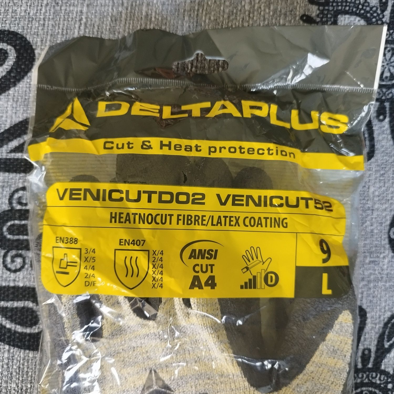 DELTA PLUS rękawice antyprzecięciowe VENICUT52 rozmiar 9/L