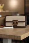 Сумка Coach з натуральної шкри та текстилю.Якість ЛЮКС
