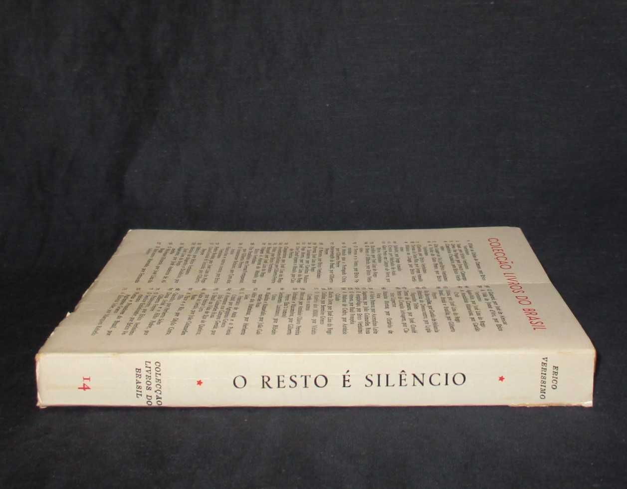Livro O Resto é Silêncio Erico Veríssimo Livros do Brasil