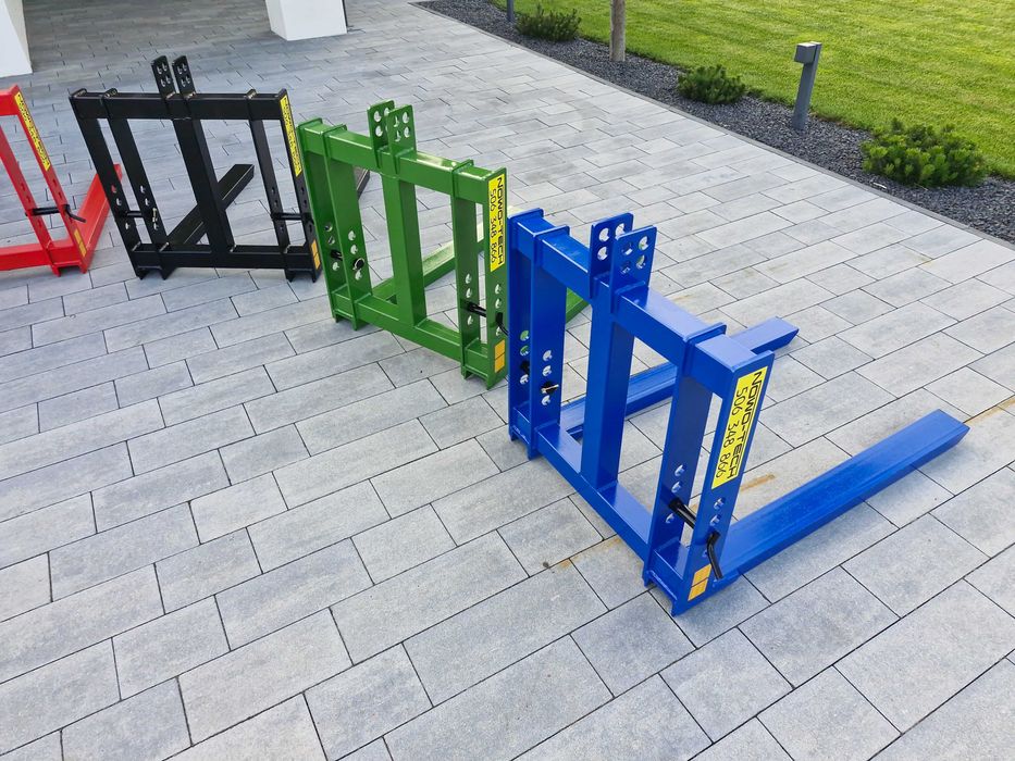 paleciak na tył ciągnika, widły do palet, 4 uchwyty mocujące, nowość