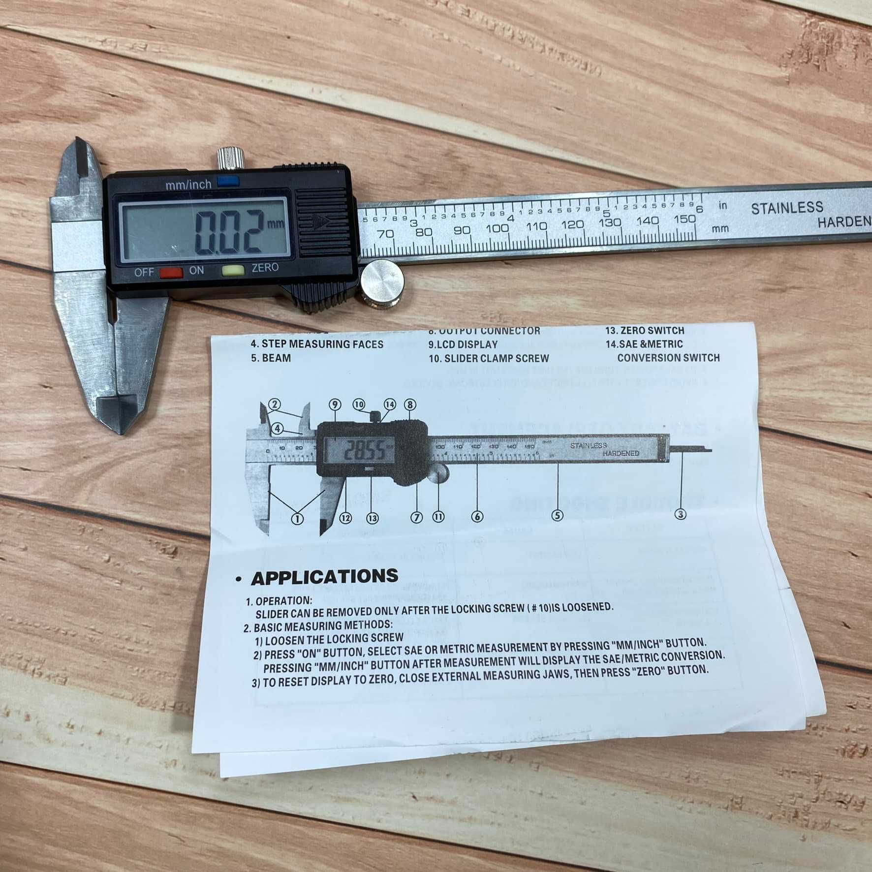 Електронний цифровий штангель з дисплеєм 0-150 мм Digital Caliper
