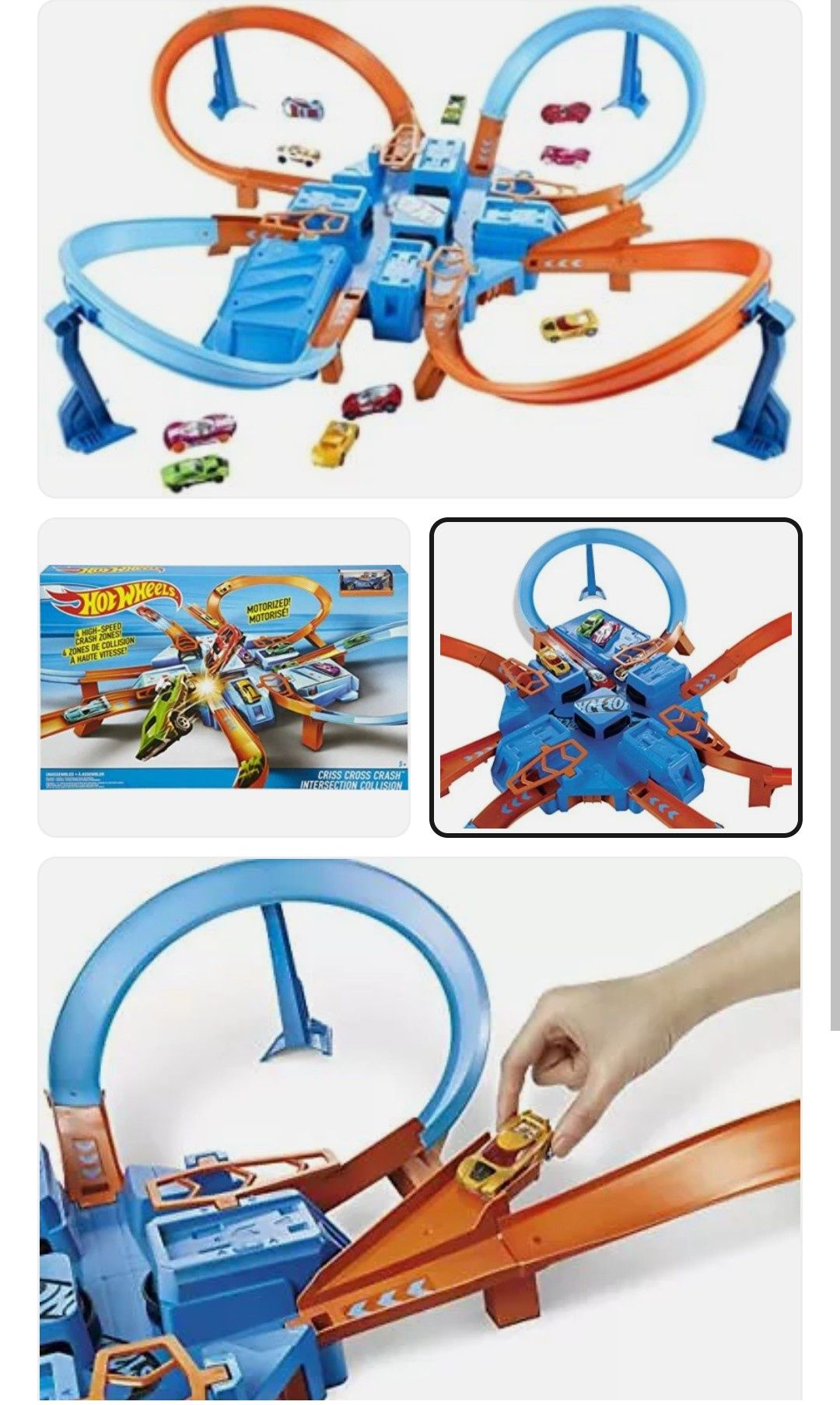 Tor hot wheels criss cross crash