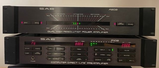 Power Amplifier SAE A202 e Pré-ampl P102