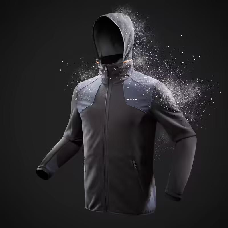 Кофта флис  Men's Warm Hiking Fleece Jacket SH500 для туризма XL