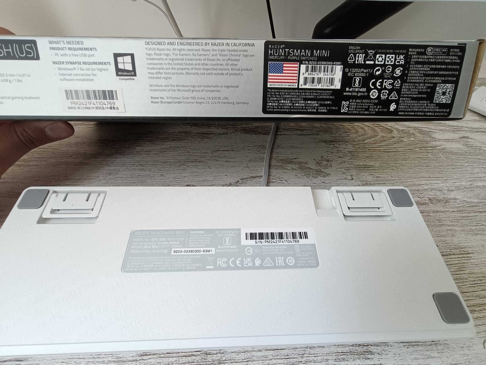 Teclado Razer Huntsman Mini Branco