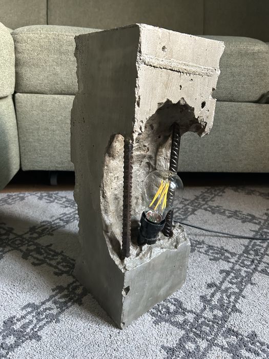 Industrialna lampka betonowa DIY – unikatowy design loft