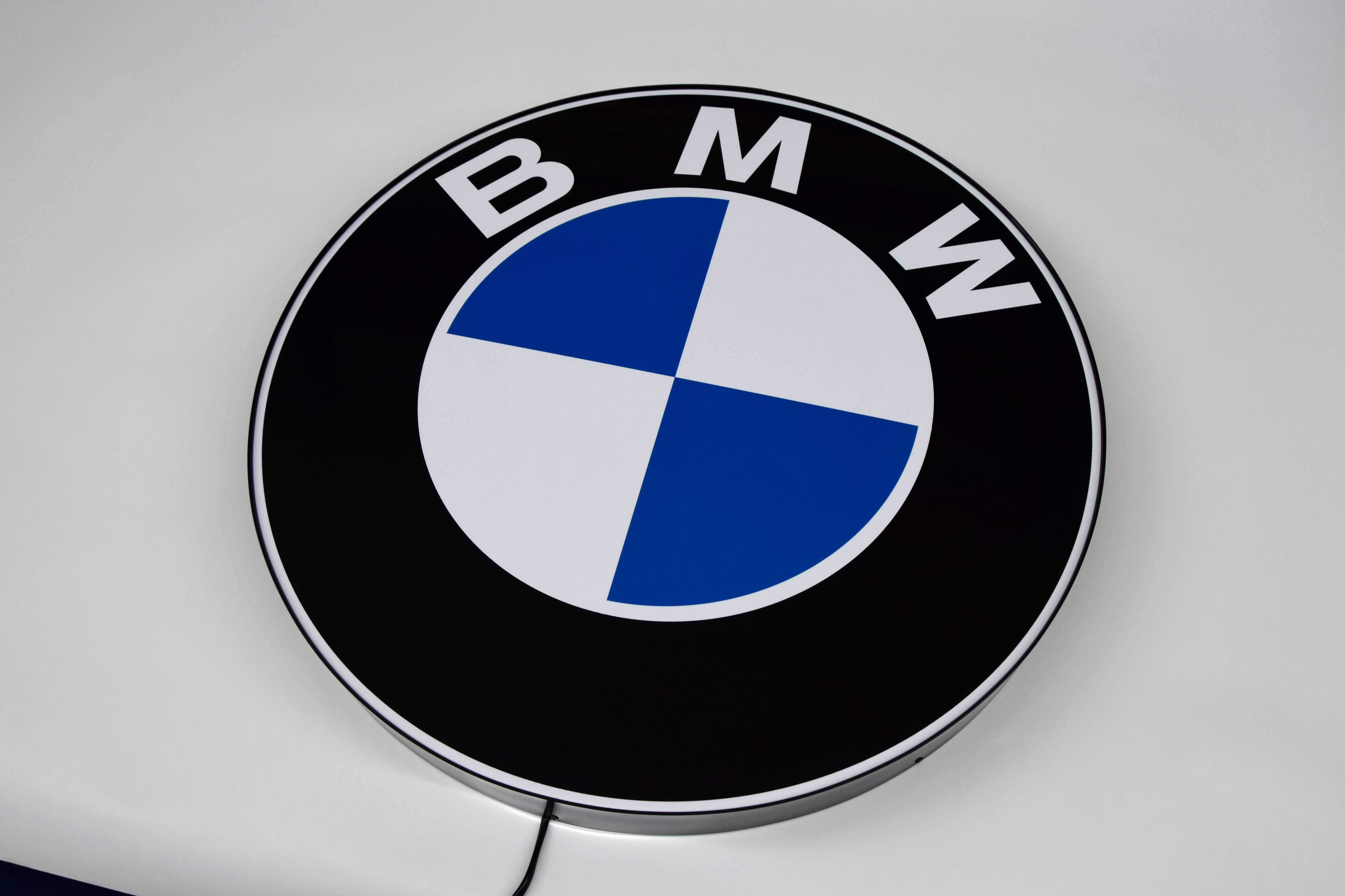 LED Neon BMW, Logo, Reklama świecąca, Szyld, Baner, Lampa, Prezent