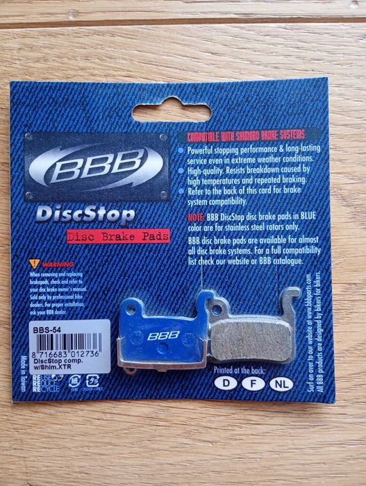 Klocki hamulcowe BBB do Shimano XTR