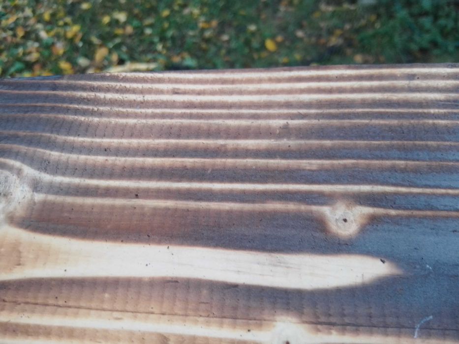 Lamela drewniana - ogrodowa, opalana