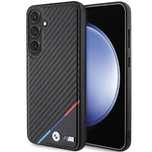 Etui BMW Carbon Tricolor Line MagSafe na Samsung Galaxy S24 - czarne