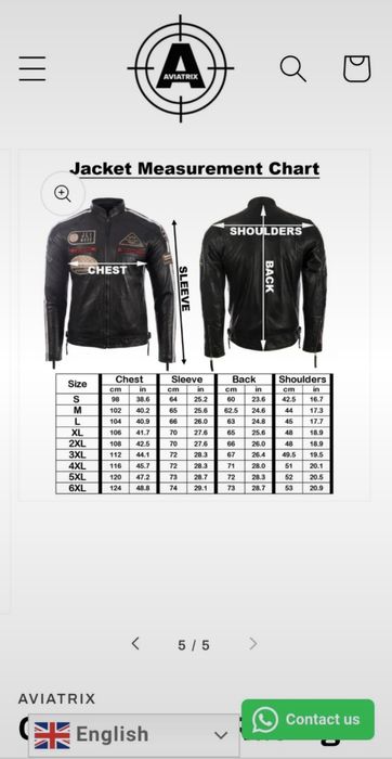 Skórzana męska kurtka, L/XL, Aviatrix