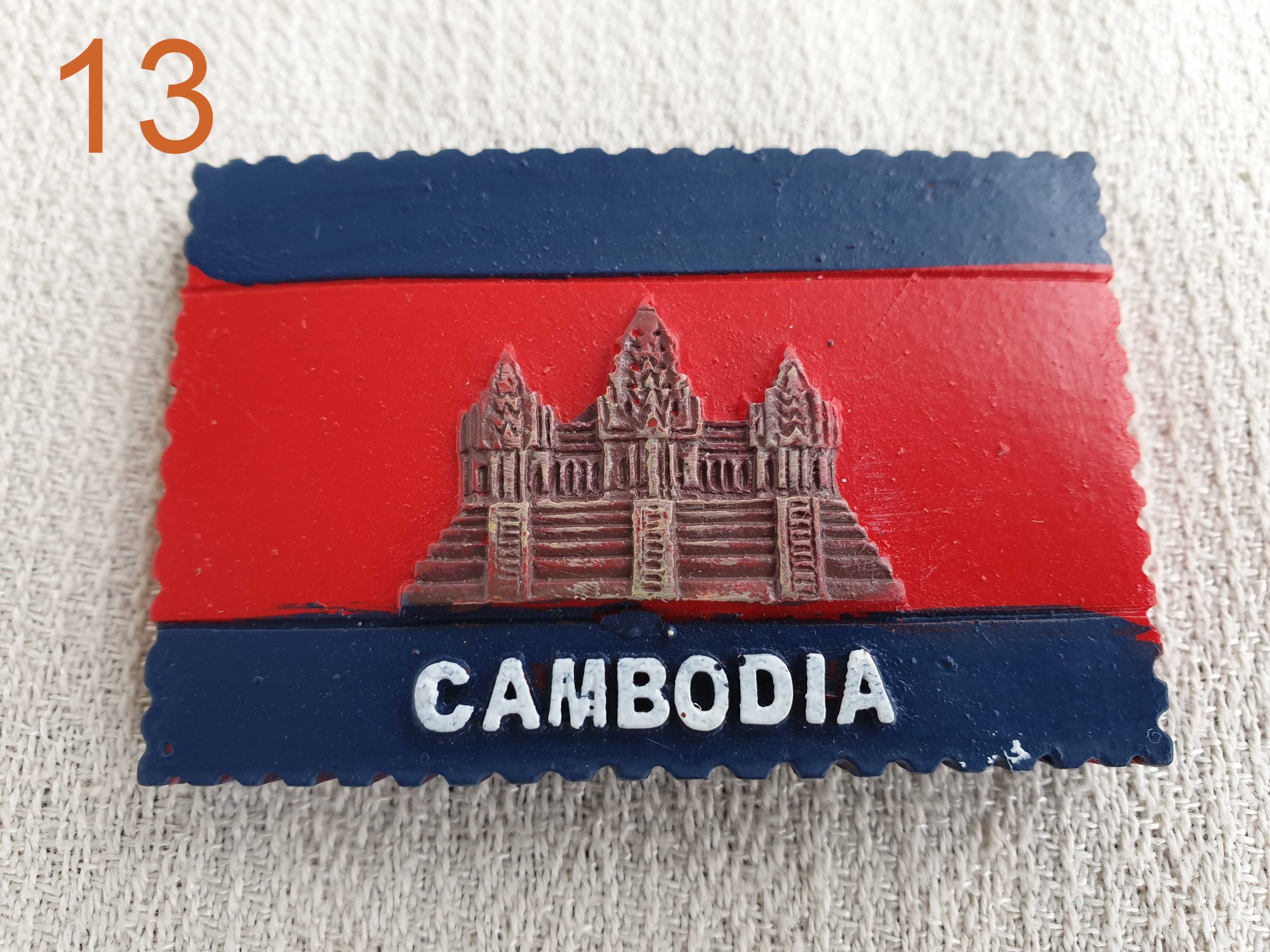 Kambodża, Cambodia - Magnes na lodówkę - wzór 13