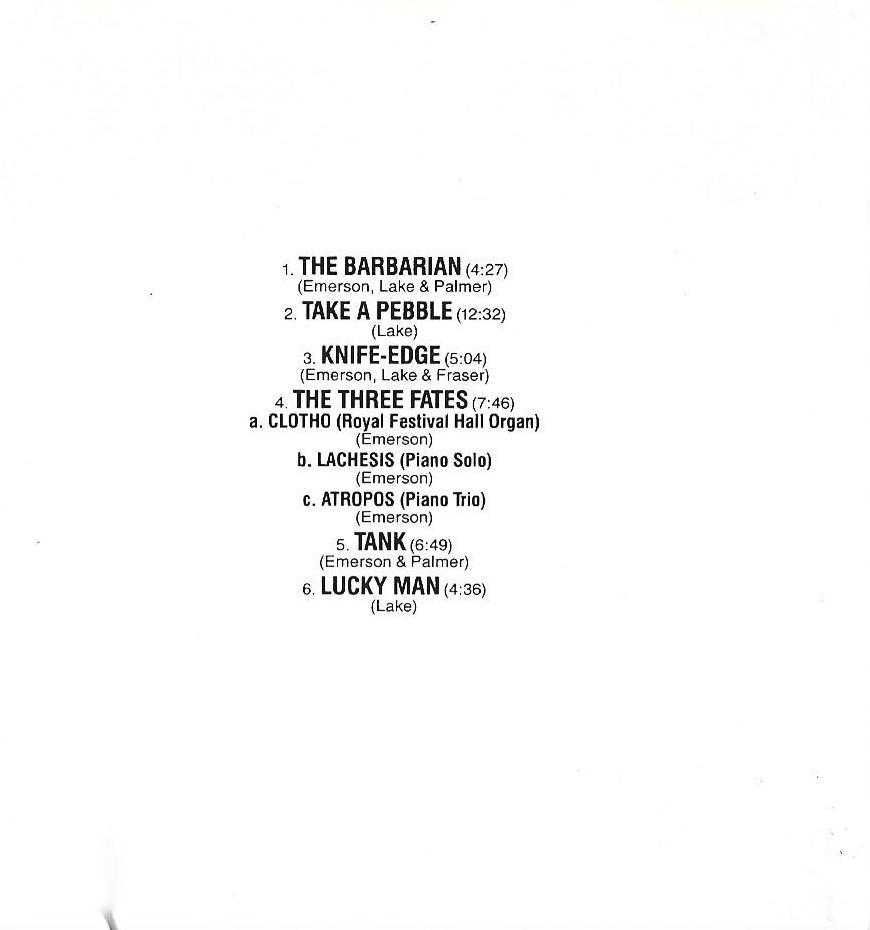 Emerson, Lake & Palmer - - - - -Emerson, Lake & Palmer - - - - - CD