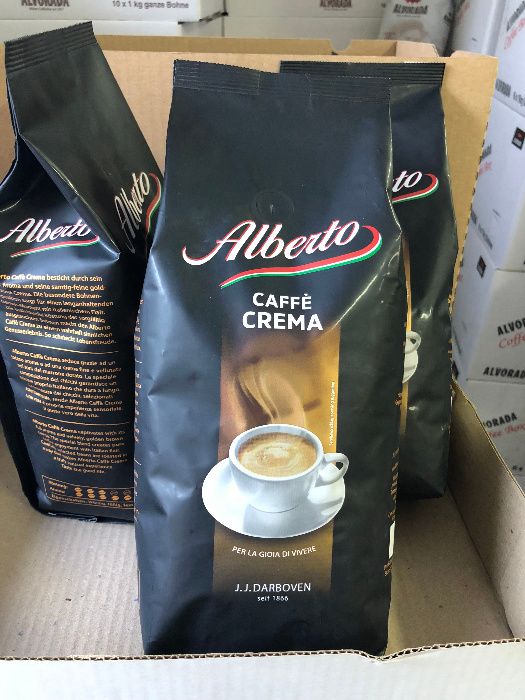 Кофе в зернах Alberto Caffe Crema. 1кг. Германия. Опт и розница