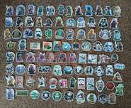 Lote de 90 autocolantes Star Wars