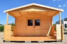 WOLNE terminy*DOMEK letniskowy drewniany z BALIKA aż 34 mm*5mx4m*20 m2