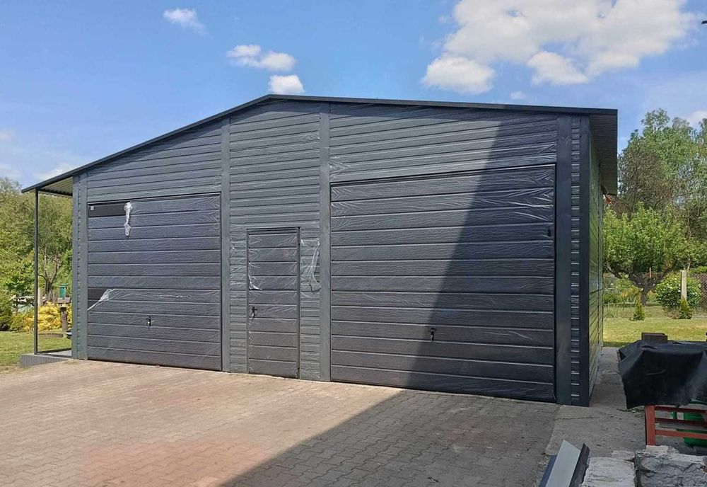 Garaż HALA 7,5x6  Wiata Blaszak - wys. 2,7 m -różne rozmiary PRODUCENT