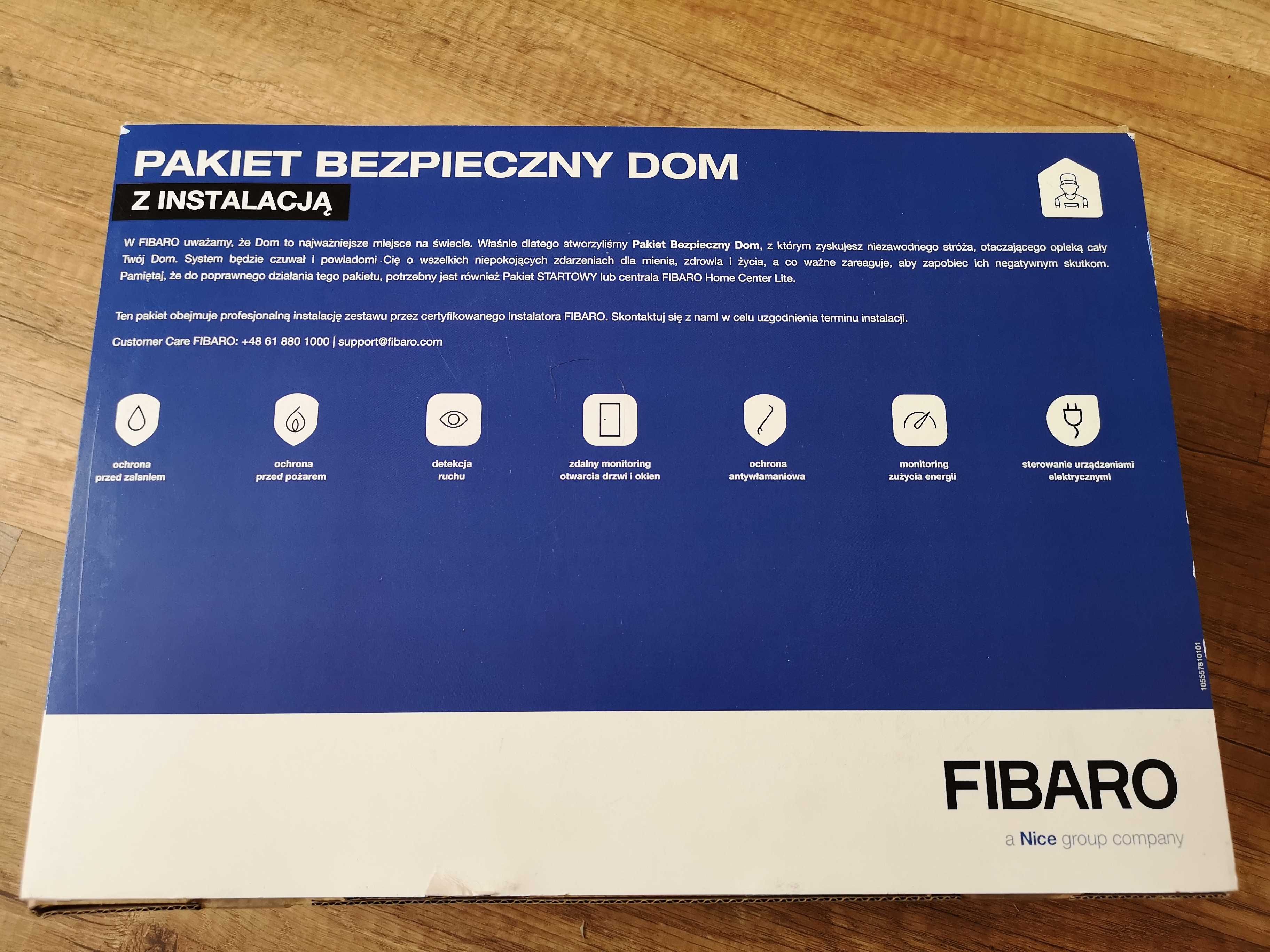 FIBARO Pakiet Bezpieczny Dom wraz z instalacją, nowy, gwarancja, tanio