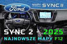 KARTA F12 do Ford Sync 2 II - Mapy Nawigacja Mondeo Kuga Focus C-Max
