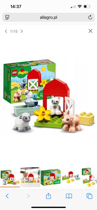 Lego duplo zwierzęta gospodarskie