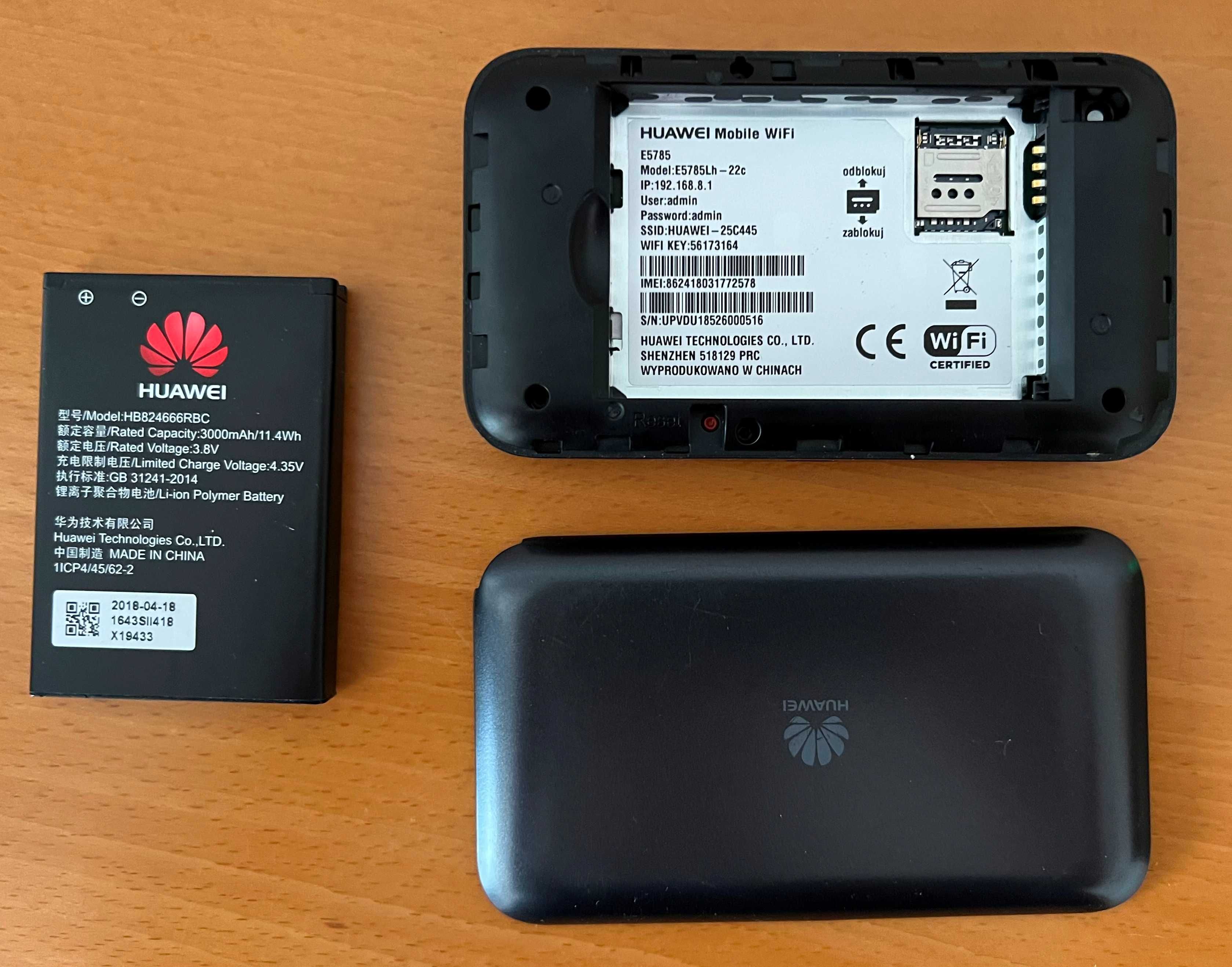 Router mobilny HUAWEI E5785 LTE 300MbS. na kartę sim