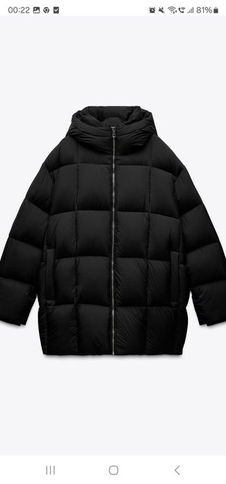 Куртка  парка пуховик пуховік Zara L