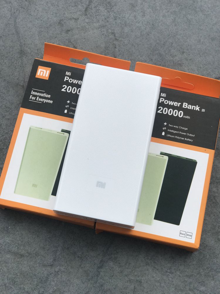 Повербанк Xiaomi Mi Power Bank 2.1C 20000 mAh White