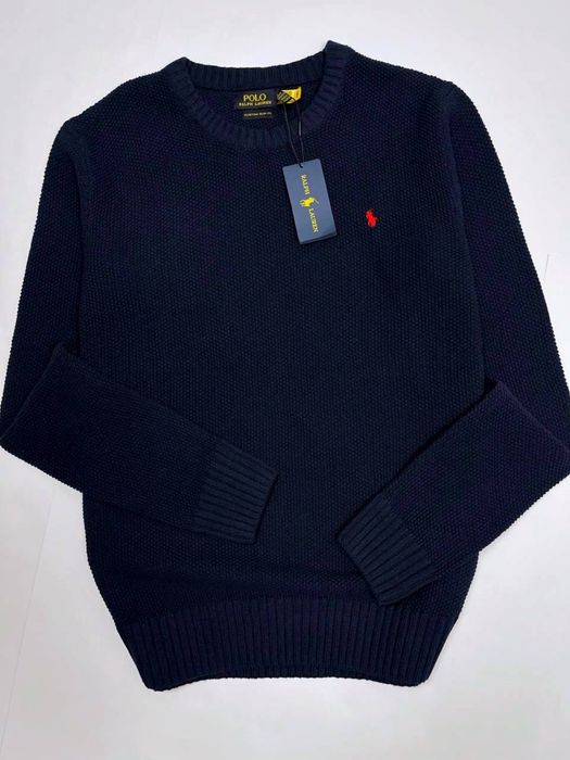 Чоловічий синій светр джемпер Polo Ralph Lauren оригінал