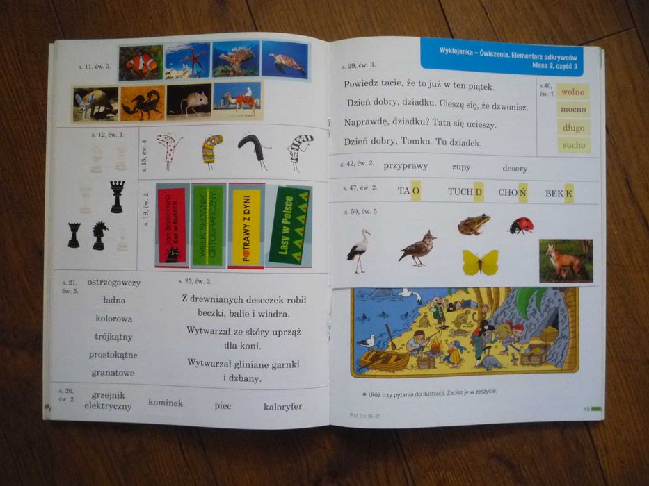 Nowe Ćwiczenia Elementarz odkrywców 2 część 3 Język Polski klasa 2
