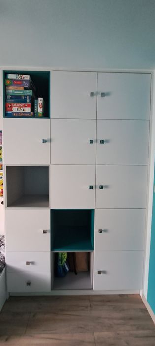 Meble dziecięce, Szafa,łóżko, biurko, półki.