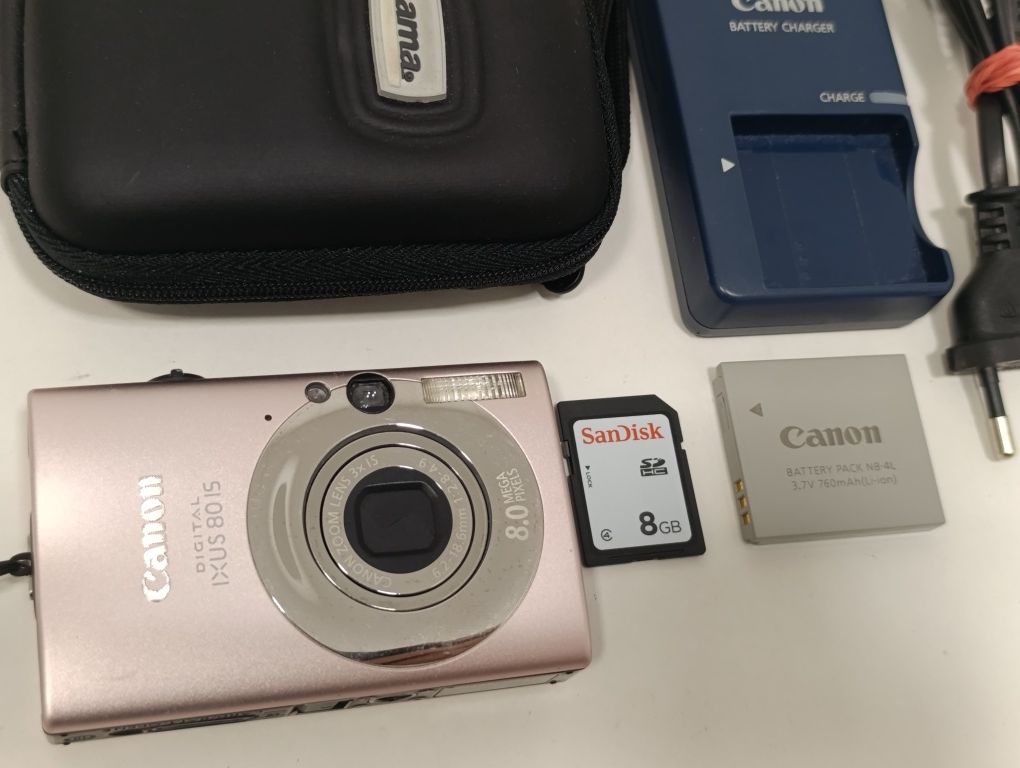 Aparat cyfrowy CANON IXUS 80 is 8mpx WIZJER vintage y2k JAPAN CCD BDB