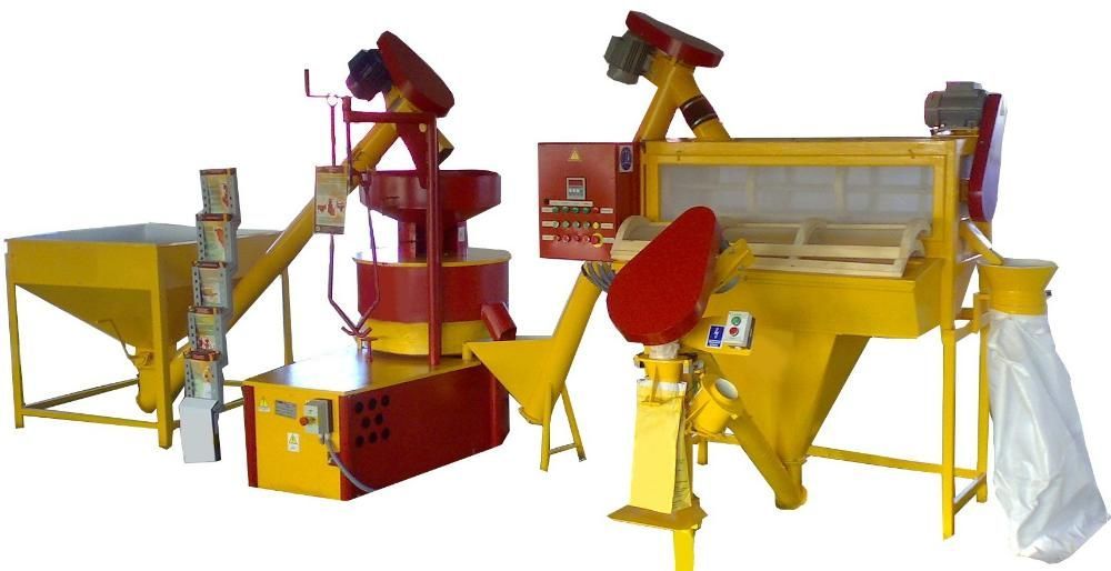 Młyn żarnowy do mielenia mąki, młyn z kamieniem naturalnym, linia