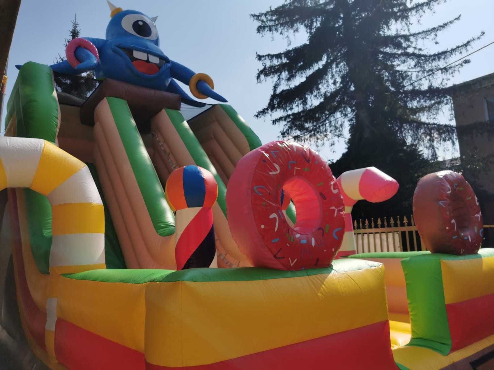 Wynajem dmuchańca Monster, dmuchana zjeżdżalnia