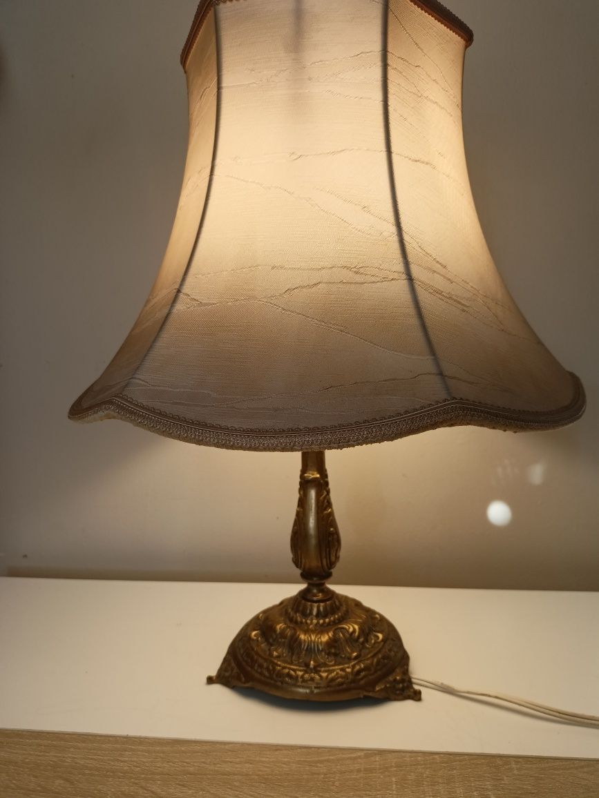 Stara włoska lampa mosiądz