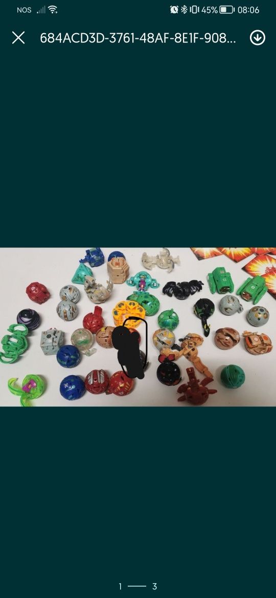 33 Bakugan com 55 cartas